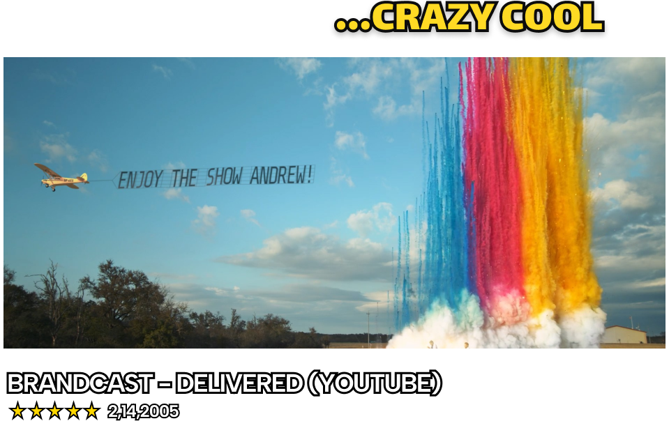 CRAZY COOL - BRANDCAST - DELIVERED (YOUTUBE) - 5 stars, 2142005 ratings